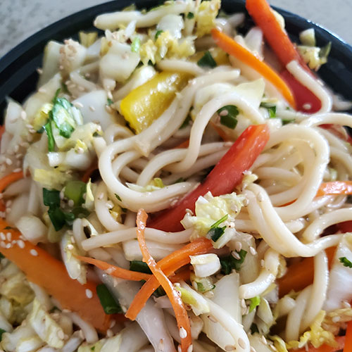 cold sesame noodle salad